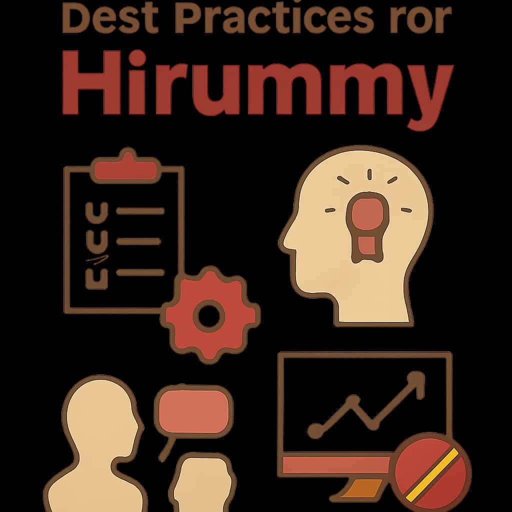 Illustration detailing the download and installation process for Hirummy.