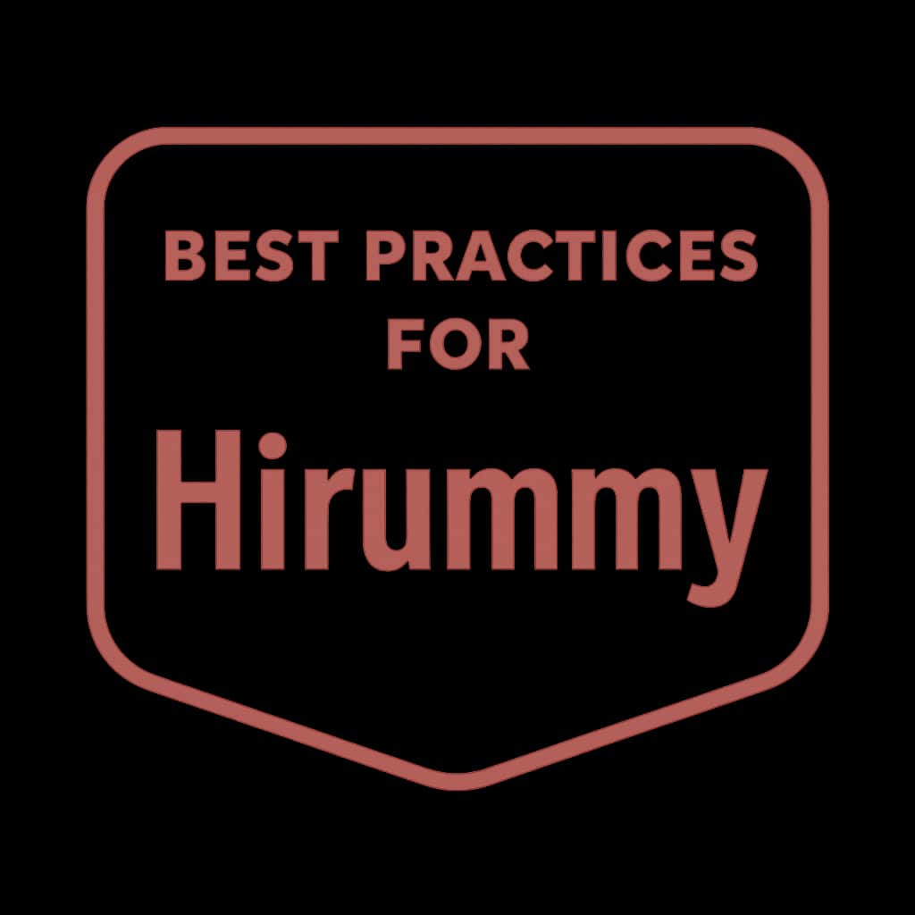 Badge representing best practices for Hirummy.
