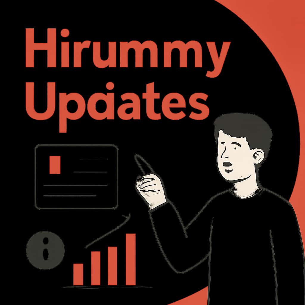 An educational diagram about Hirummy updates.