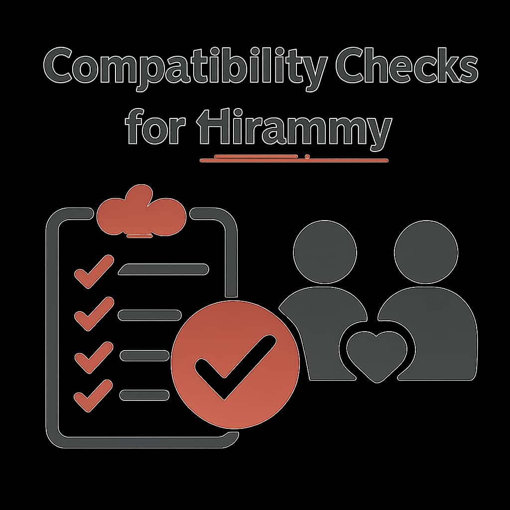 Illustration detailing compatibility checks for the Hirummy app.
