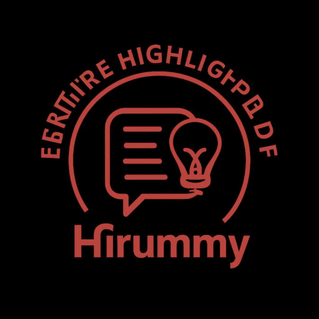 Badge representing the features of Hirummy.