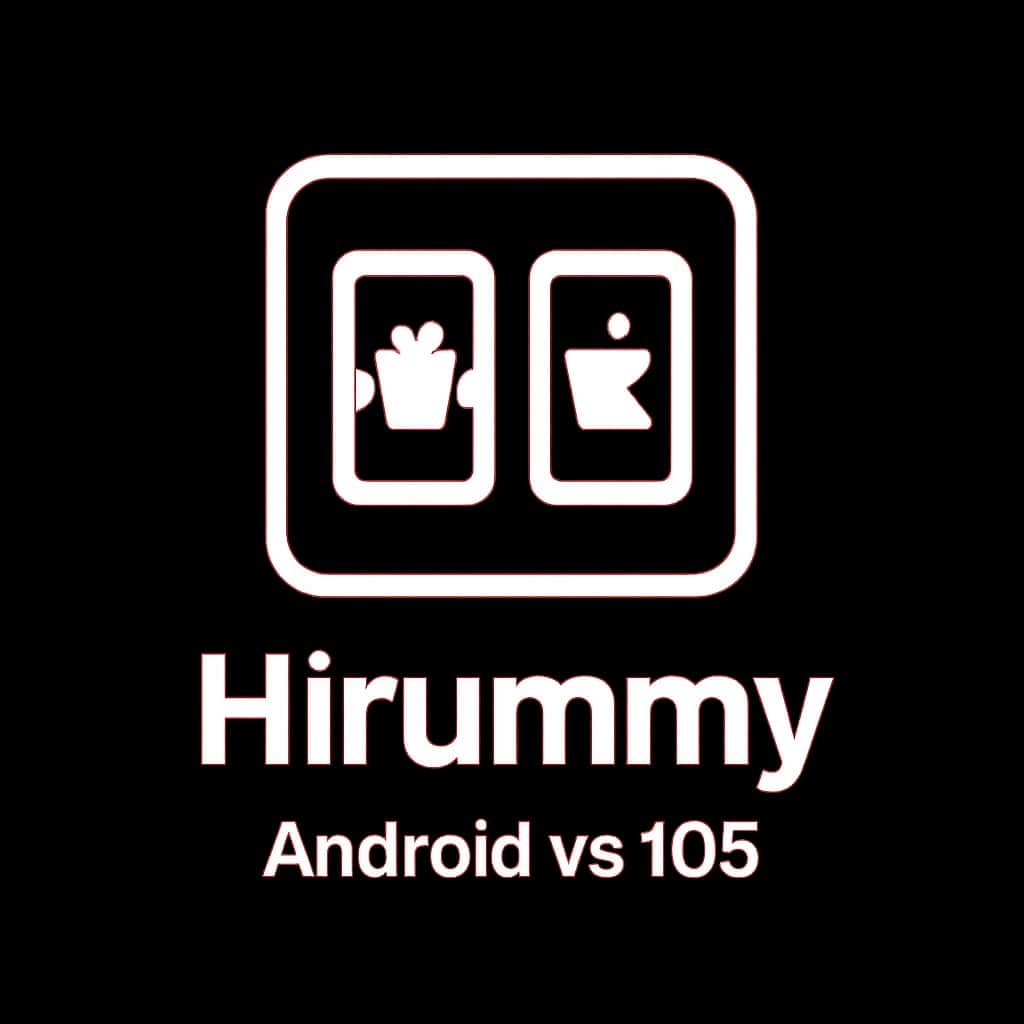 Icon representing Hirummy app on Android and iOS platforms.