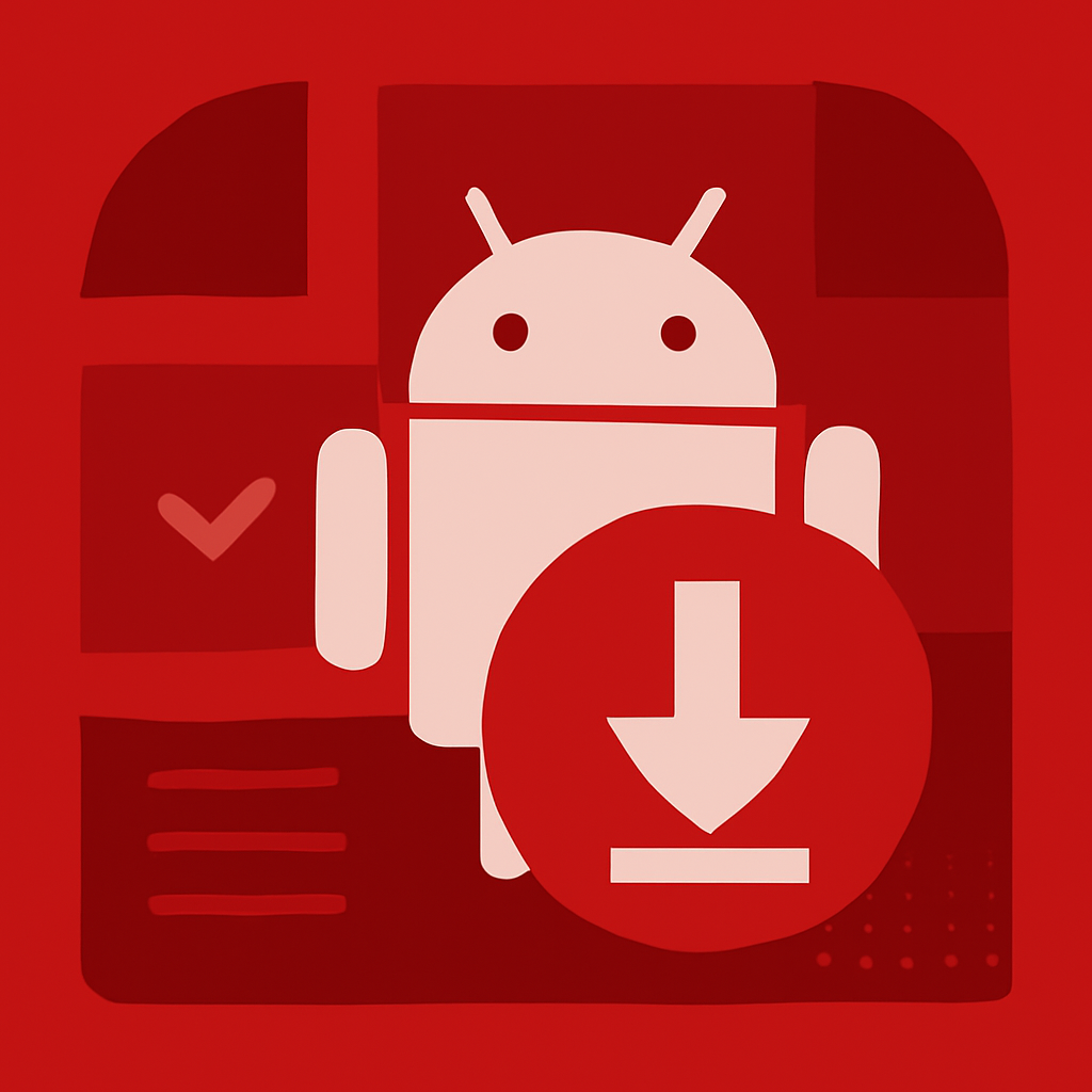 Diagram illustrating the installation steps for Hirummy on Android.