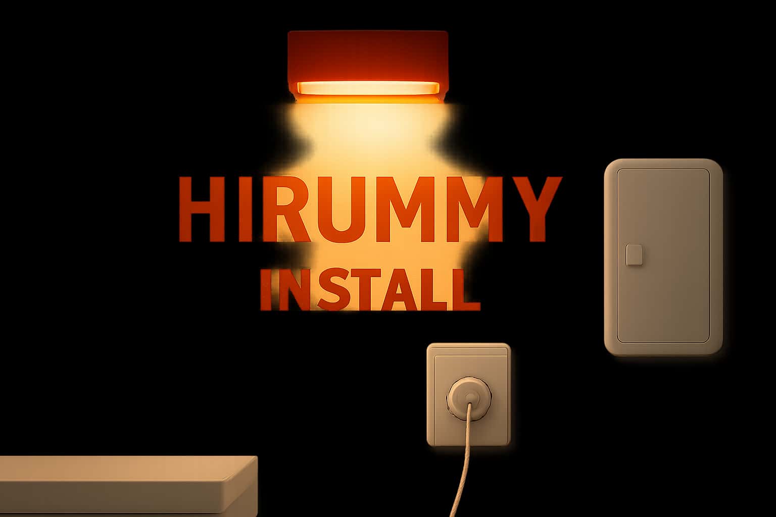 Informational scene about Hirummy Install featuring clear text.