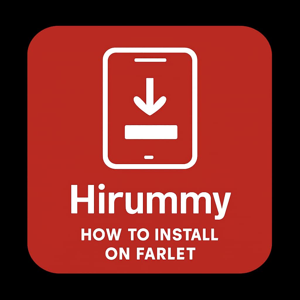 Icon representing the Hirummy installation guide for tablets.