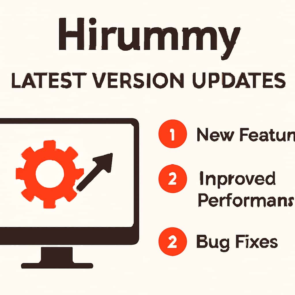 Illustration explaining the Latest Version Hirummy Updates.