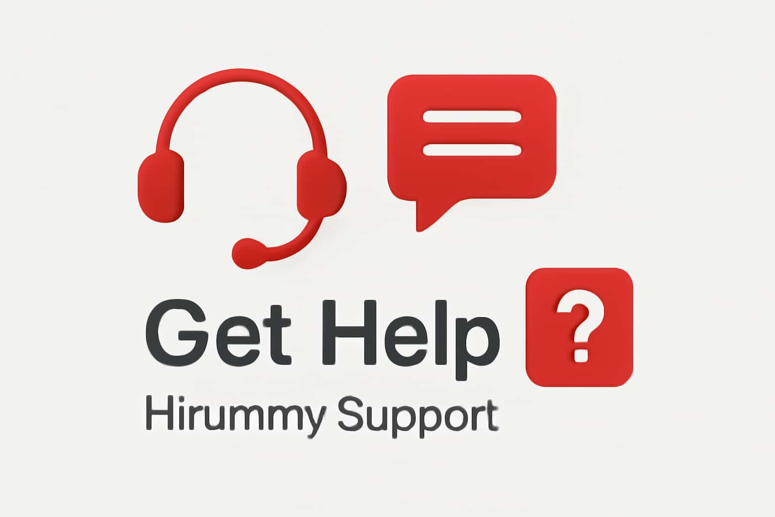 Get Help - Hirummy Support Interface