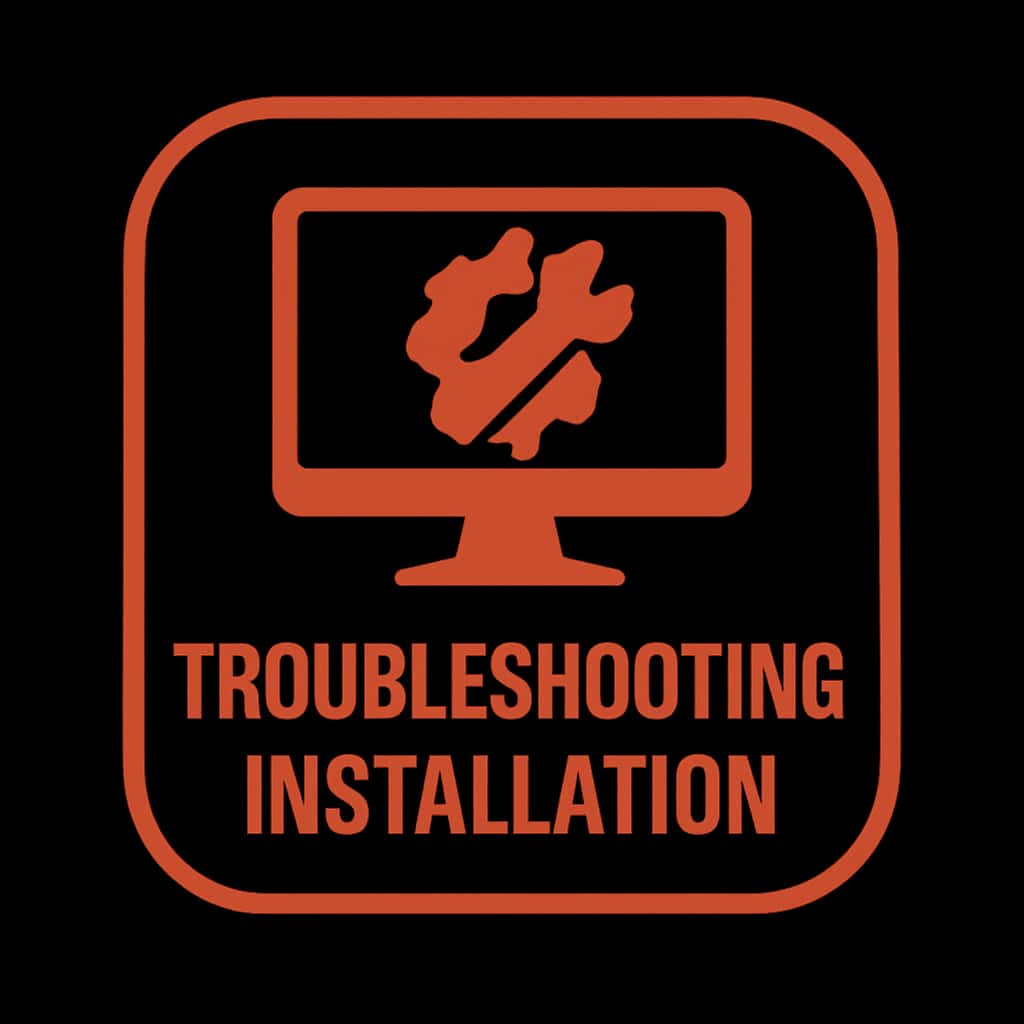 Icon representing the Hirummy installation troubleshooting guide.