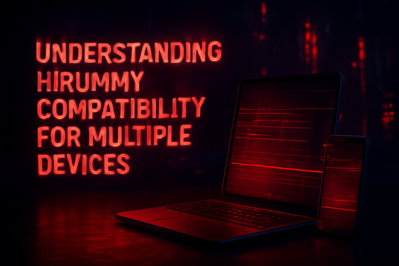 An overview image illustrating the concept of compatibility for the Hirummy app.
